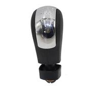 Weixxoai Adaptador pomo cambio coche 12MM 5/6 para perilla de palanca de cambios de coche de velocidad, polaina de palanca de cambios para A5 A6 20042012(Prata,6 speed)