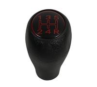 Weixxoai Adaptador pomo cambio coche Para Peugeot 504 505 309 205 GTI CTI negro rojo ABS perilla de palanca de cambios palanca palo plástico accesorios de estilo de coche(Negro)