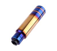 Weixxoai Adaptador pomo cambio coche Perilla de caja de cambios para coche, adaptador de cabeza de palanca de cambios M8 M10 M12 de aluminio azul quemado Universal, 13cm