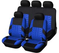 WeiYH Coche Cuero Fundas Asientos para Kia Rondo (2011-2012), Protección del Asiento Cómodo Impermeable Transpirable Juegos Protectores,Blue/A