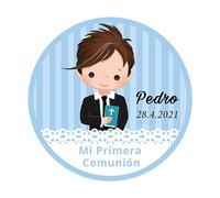 weiyou Pegatinas Comunion Personalizadas Nino,Pegatinas Personalizadas Logo,Holy Communion Stickers,Holy Communion Decorations,Communion Stickers Baby Shower (B,2.5cm-140pcs)