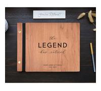 WEIYOUDP Libro de invitados de jubilación personalizado, The Legend is Retiring, felicitaciones por tu álbum de jubilación, libro de recuerdos de jubilación personalizado para ella, él, hombres y