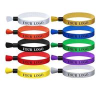 WEIYOUDP - Muñequeras personalizadas de tela para fiestas, pulseras de colores personalizados, regalos de boda para invitados, festivales y eventos, pulseras de identificación de fiestas, 250pcs,