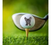WEIYOUDP Pelotas de golf personalizadas para perros, pelotas de golf personalizadas con imagen y texto de DogCat, impresión de doble cara, regalos de golf personalizados para hombres, golfistas