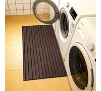 WEIZERO Alfombra de Entrada Interior 60 x 80 cm Atrapa Suciedad y Barro Alfombra para Suelo Exterior e Interior para Puerta de y Exterior, Balcón, Jardín, marrón