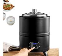 WEIZIIA Yogurtera de 8L/12L, yogurtera Inteligente de Temperatura Constante, incubadora de Yogur doméstica, máquina de fermentación eléctrica con Control de Tiempo y Temperatura, para Yogur Black-8L