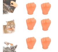 WEJDYKG Mini Hands for Cats, Mini Plastic Hands for Cats, Tiny Hands for Cats Crossed, Tiny Hands for Cats Funny, Cat Interactive Toy, for Cats and Dogs (B 6Pcs)