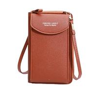 WEJDYKG The Original Clutch Wallet, Clutch Wallet Crossbody, Small Crossbody Bags For Women, Large Capacity Card Holder (Brown)