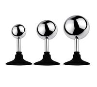 WEJFHBCOV 3 bolas anales de acero inoxidable con ventosa, diámetro 30/38/50 mm, dilatador anal suave, bolas anales portátiles, juguetes sexuales for mujeres y hombres.