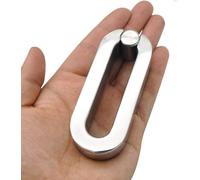 WEJFHBCOV Anillo de acero inoxidable for testículos, anillo for pene, extensor de testículos de metal SM, peso for testículos, juguete sexual BDSM for hombres y parejas