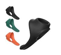 WEJFHBCOV Anillo de silicona doble for pene con masaje de clítoris, anillo for testículos y glande for hombres, juguetes sexuales eróticos for parejas.(Black)