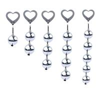 WEJFHBCOV Cadena anal de acero inoxidable SM con cuentas anales, masajeador de próstata, masturbador anal, juguete sexual con cuentas anales for hombres y mujeres(4kugeln)