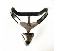 WEJFHBCOV Cinturón de castidad de acero inoxidable for hombres con cerradura, jaula de pene cerrada, jaula de castidad de abstinencia, juguete sexual SM for hombres(130/140cm)