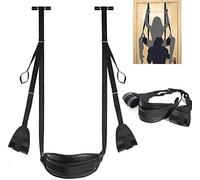 WEJFHBCOV Columpio sexual de cuero de felpa BDSM con cojín lumbar y cojín for piernas, kit de puerta ajustable for columpio de amor SM, juguetes sexuales for parejas