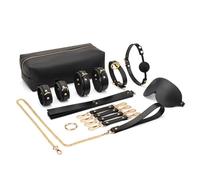 WEJFHBCOV Conjunto de ataduras BDSM de 9 piezas for hombres, mujeres y parejas.(Black)