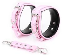 WEJFHBCOV Conjunto de bondage de cuero BDSM, esposas for muslos y muñecas, ataduras de bondage, esposas, conjunto SM, esposas for tobillos, juguetes eróticos BDSM for parejas(D)