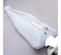 WEJFHBCOV Conjunto sexual de mono de bondage con camisa de fuerza de cuero BSDM, disfraz de camisa de fuerza, juguetes BDSM, disfraces for hombres y mujeres, ropa sexual(White,L)