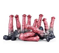 WEJFHBCOV Consolador de caballo SM, consolador gigante XXL con forma de caballo y ventosa fuerte, pene grande de silicona, juguete sexual for el punto G y la próstata for hombres y mujeres.(5118)