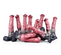 WEJFHBCOV Consolador de caballo SM, consolador gigante XXL con forma de caballo y ventosa fuerte, pene grande de silicona, juguete sexual for el punto G y la próstata for hombres y mujeres.(5121)