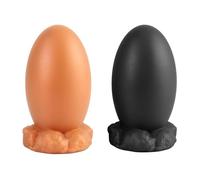 WEJFHBCOV Consolador de silicona extragrande for fisting, con cuentas anales XXL y ventosa for hombres y mujeres, dilatador anal suave, juguete sexual for masturbación.(Black Schwarz,S)