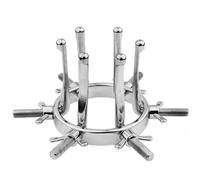 WEJFHBCOV Dilatador vaginal SM, dilatador anal de metal, sexo anal SM, estiramiento anal, masturbación, juguetes sexuales, dilatador anal, BDSM for hombres y mujeres, juguetes anales(B)