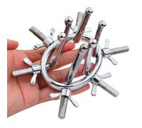 WEJFHBCOV Dilatador vaginal SM, dilatador anal de metal, sexo anal SM, estiramiento anal, masturbación, juguetes sexuales, dilatador anal, BDSM for hombres y mujeres, juguetes anales(A)