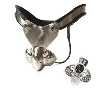 WEJFHBCOV Jaula de castidad de acero inoxidable for pene SM, cinturón de castidad, cerradura de castidad, cinturón de castidad, jaula de castidad, juguetes sexuales for hombres y parejas.(80cm/90cm)