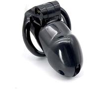 WEJFHBCOV Jaula de castidad de silicona for pene, 4 tamaños, anillo for pene, resina SM, cinturón de castidad ligero, juguetes sexuales for hombres y parejas.(Schwarz,50mm)