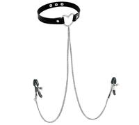 WEJFHBCOV Kit de pinzas for pezones SM con collar y collar extraíbles, juguetes sexuales BDSM for hombres y mujeres y parejas.