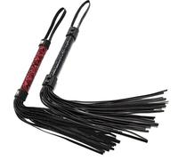 WEJFHBCOV Látigo de montar de cuero sintético SM, accesorio sexual for parejas, juegos de rol BDSM, juguetes sexuales for hombres y mujeres.(Red)