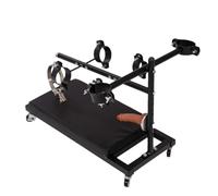 WEJFHBCOV Muebles sexuales de bondage BDSM con ruedas, silla sexual de bondage, consolador, esposas/collar, estante de castigo, picota, juguetes sexuales for parejas