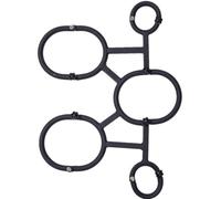 WEJFHBCOV Picota de bondage SM con esposas, collar y tobillos, ataduras for coqueteos en pareja, juego de ataduras de banco de castigo, juguetes sexuales alternativos for parejas