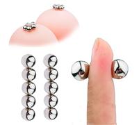 WEJFHBCOV Pinzas for pezones con bolas magnéticas SM, pinzas for clítoris, BDSM, 10 piezas, juguetes sexuales for mujeres, hombres y parejas.