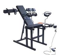 WEJFHBCOV Silla de masaje BDSM 2 en 1, mueble sexual ajustable con máquina sexual, esposas, tobilleras y juego de ataduras, juguetes sexuales for parejas.