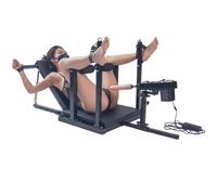 WEJFHBCOV Silla sexual BDSM con barra separadora ajustable y separador de piernas, con esposas, esposas for tobillos y máquina sexual, juguetes sexuales SM for hombres, mujeres y parejas.