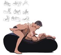 WEJFHBCOV Sofá inflable BDSM, almohada y colchón sexual, muebles portátiles SM, posición de rampa sexual con bomba eléctrica, juguetes sexuales for hombres y mujeres, parejas