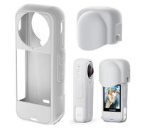 Wejinron Kit de funda de silicona para Insta360 X4 Air, funda protectora de silicona, tapa de lente, accesorios para Insta360 X4 Air (blanco)