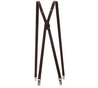 WEJUN Hombres Tirantes Tirantes De 1Cm para Mujer, Unisex, Ajustados, Finos, Tirantes para Pantalones, Tirantes Ajustables, Pantalones con Clip, Tirantes, Cinturón, Marrón