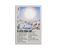 WEJWHHTHUU Morat SI AYER FUERA HOY Pósteres de lona con impresión estética, pintura artística moderna para sala de estar, 40 x 60 cm, estilo sin marco