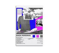 WEJWHHTHUU Nada - Póster personal sobre lienzo impreso, póster estético, pintura artística moderna para sala de estar, 50 x 75 cm, estilo sin marco