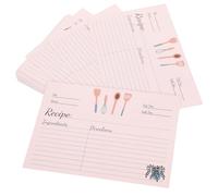 WEKADRIN 1 Juego Tarjetas Recetas Para Cocina Notas Alimentarias Diseño Rústico Accesorio Práctico Para Hogar Y Chefs Paquete De Unidades 50 Piezas