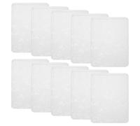 WEKADRIN 10 piezas Protectores Transparentes para Tarjetas Verticales Fundas Duras para Tarjetas de Visita PVC Resistente Antidesgarro para Protección y Exhibición de Cartas