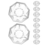 WEKADRIN 10 piezas Tapas para Interruptores de Pedal de Guitarra con Diseño de Diamante Protectores de Botones para Pedales de Efectos Compatibles con Pedales Comunes Cubiertas Antirruido