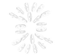 WEKADRIN 100 Almohadillas De Silicona Para La Nariz De Las Gafas Almohadillas De Repuesto Para La Nariz Transparentes