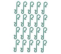 WEKADRIN 100 Piezas Gancho de Navidad Sencillo Ganchos para Guirnaldas Navideñas Decorativos de Plástico