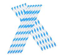 WEKADRIN 100 Piezas Unidades Palitos de Papel Rayados Azules y Blancos para Algodón de Azúcar Compatibles con Máquinas Automáticas para Bodas y Fiestas Suministros Comerciales para Hacer