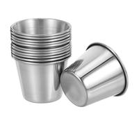 WEKADRIN 12 Piezas de Licor de Acero Inoxidable Tazas Portátiles Antióxido para Whisky Vodka Café y Uso Bar Restaurante Fiesta Hogar