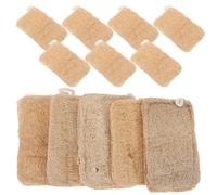 WEKADRIN 12 Piezas Esponjas de Lufa Natural Estropajos Vegetales Multiusos para Cocina y Limpieza Sin Rayar Ollas y Platos Fibra Vegetal Ecológica Resistente para Fregar Superficies y