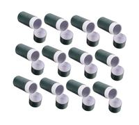 WEKADRIN 12 Piezas Unidades Tubos Kraft Envases Redondos Sostenibles para Almacenamiento de Té Aceites Esenciales Inciensos Verde Oscuro