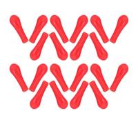 WEKADRIN 120 Piezas Tapones de Látex Rojos para Pipetas Cápsulas Graduadas para Laboratorio Gomas de Repuesto para Goteros Accesorios Aplicables para Educación Química y Transferencia